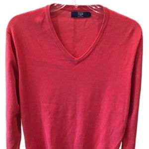 J.CREW cotton men’s V-neck sweater L